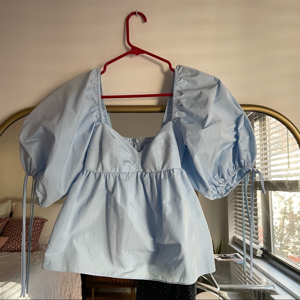 Puff Sleeve Babydoll Top